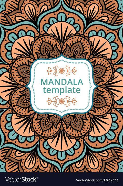 Tribal Card With Mandala Royalty Free Vector Image