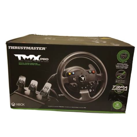 Thrustmaster Tmx Pro Force Feedback Racing Wheel Pedal Set For Sale