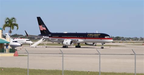 Trump Plane Spotted At Palm Beach International Airport