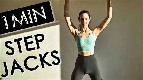 Step Jack 1 Minute Exercises For Beginners Youtube