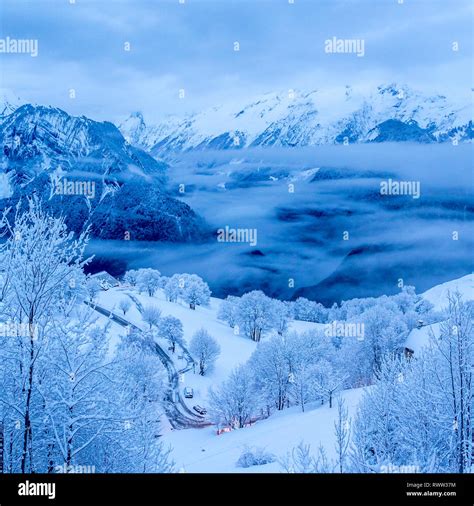 Snowscape From Above Hi Res Stock Photography And Images Alamy