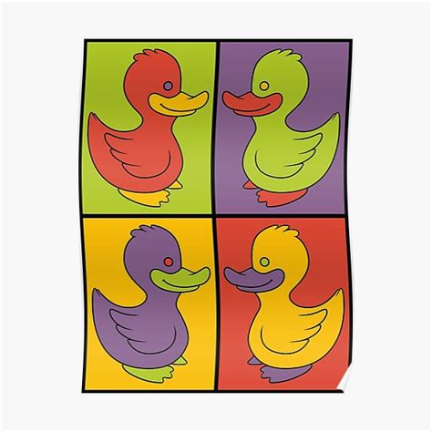 Pop Art Love Ducks Poster For Sale By Mosshrooms Redbubble