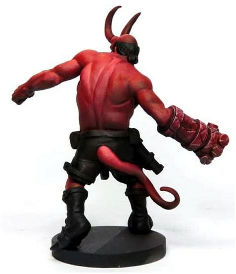 Hellboy The Board Game Hellboy With Horns Miniature Painted View 2
