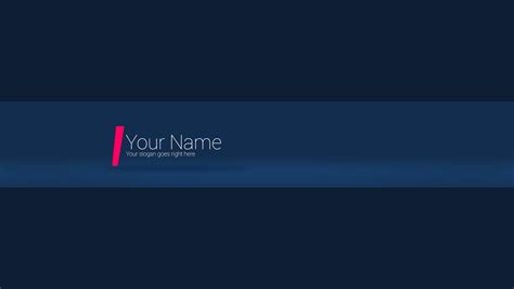Free Blue Youtube Banner Template 5ergiveaways