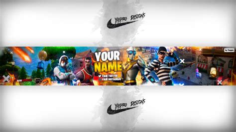 Banner Template Fortnite Psd By Yaspro90yt