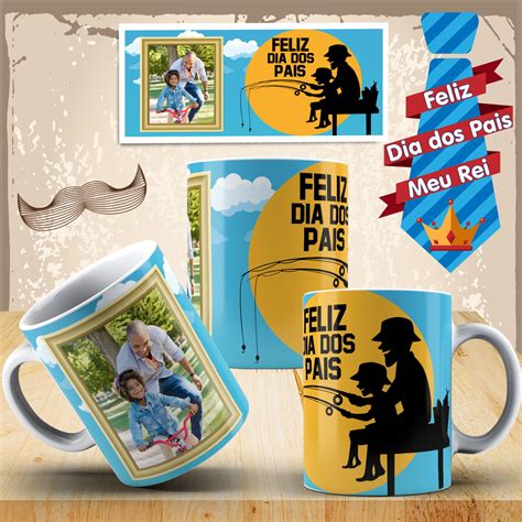 Arte Caneca Dia Dos Pais Com Foto