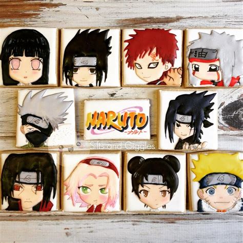 Naruto Cookies By Sifts And Giggles Chibi Anime Edible