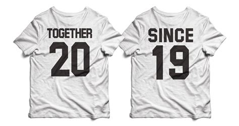 Married since anniversary gift shirts, Together since shirts, Matching couple shirts, T 