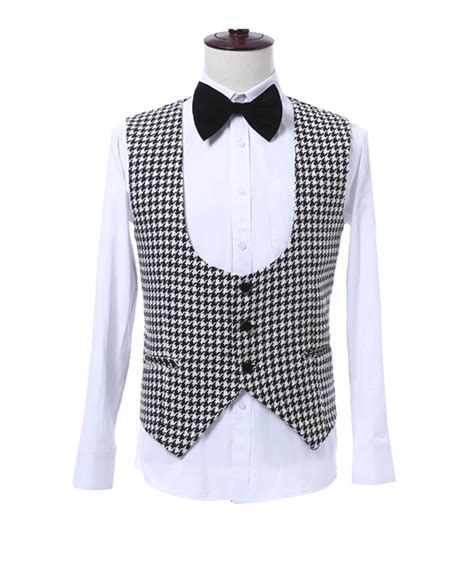 Houndstooth Tuxedo Suits Urkoolwear