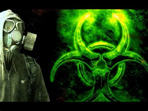 Dubstep Wallpaper Gas Mask Green