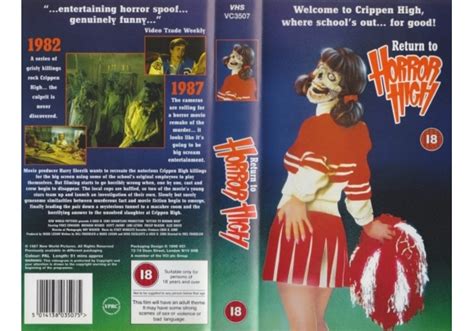 Return To Horror High On Video Collection United Kingdom Vhs Videotape