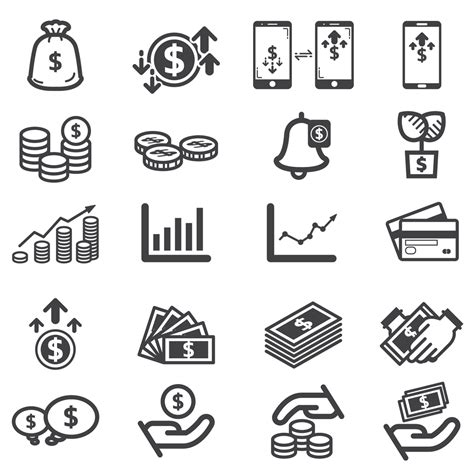 Investment Icon Vector Set 952744 Vector Art At Vecteezy