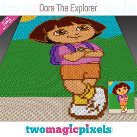 Dora The Explorer C2c Graph Sc Graph Cross Stitch Graph By Two Magic