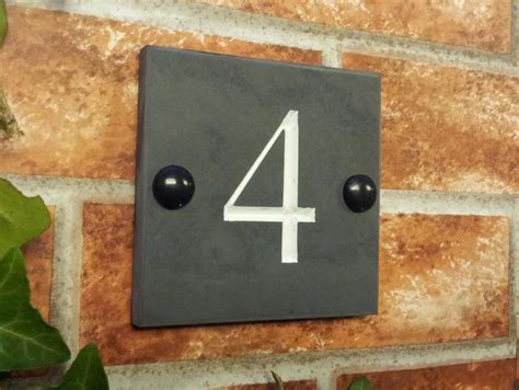 Slate House Signs With Engraved House Names And Numbers
