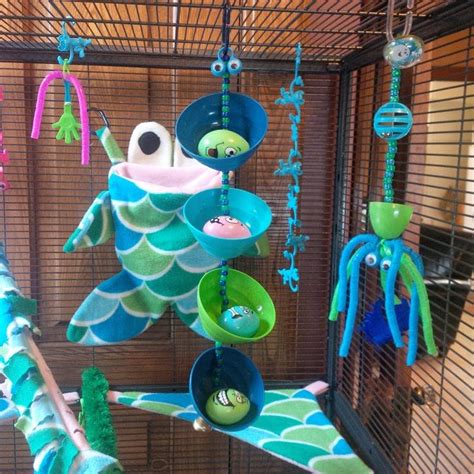 A variety of rattles or hanging toys will interest. GliderGossip - Toy Making