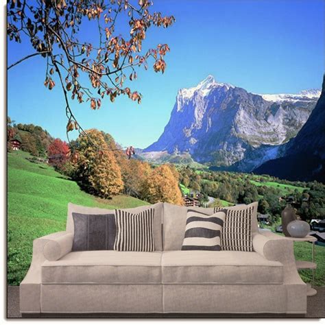 Autumn Hill Switzerland Wall Mural Ds8039 Full Size Large