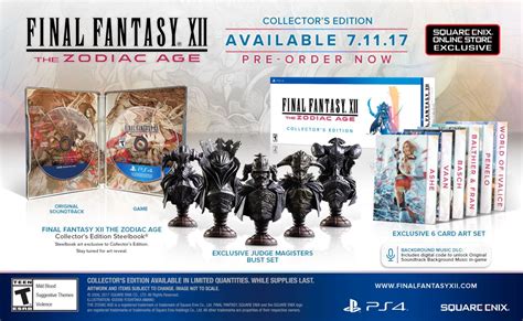 See more of final fantasy xii the zodiac age on facebook. Final Fantasy 12: The Zodiac Age Collector's Edition comes ...
