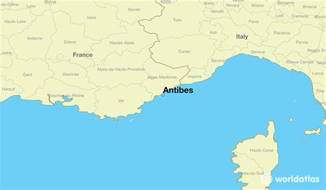 Where Is Antibes France Antibes Provence Alpes Cote Dazur Map