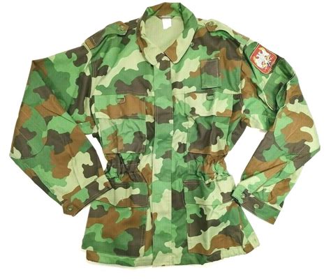 Genuine M93 Summer Jacket Serbian Military Woodland Camo Battle Blouse