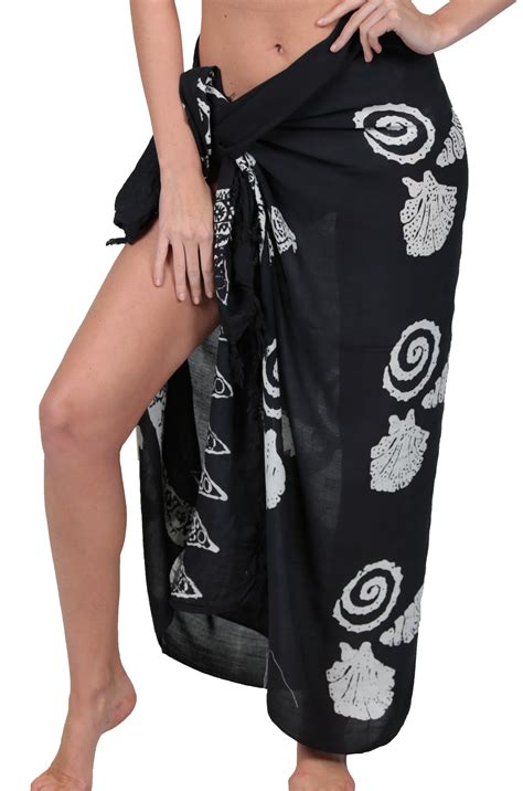 ingear long batik print sarong womens swimsuit wrap cover up pareo multi choise skirt dress
