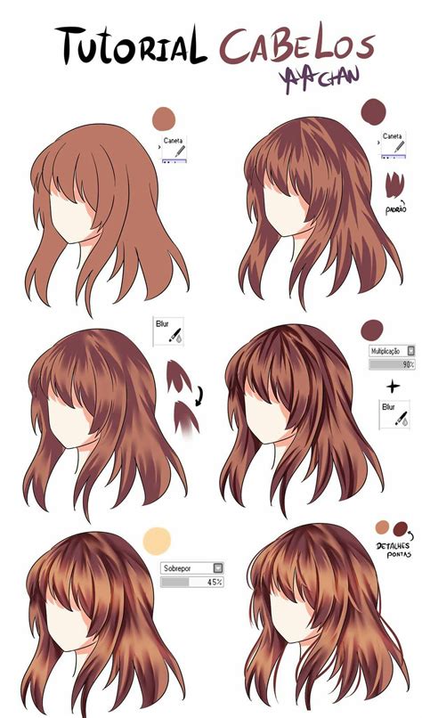 pin by kawamavi on tutoriales uwu drawing hair tutorial anime hair color anime art tutorial