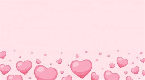 Free Vector Valentine Theme With Pink Hearts On Pink Background