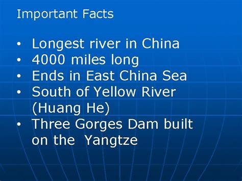 Important Facts Longest River In China 4000 Miles