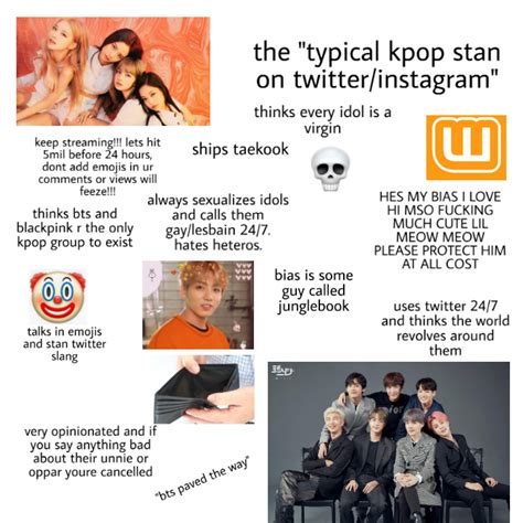 The Typical Kpop Stan On Twitterinstagram Starterpack Rstarterpacks Starter Packs Know
