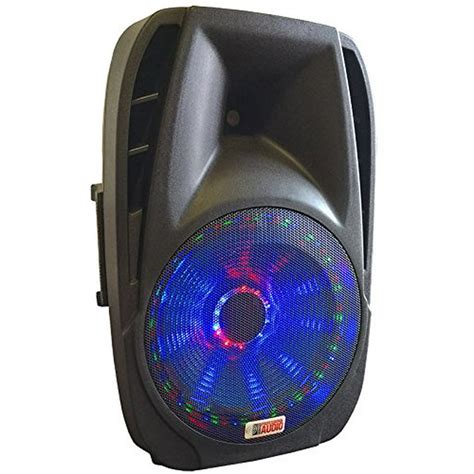 Lighted Powered 15 Dj Speaker 800 Watts Bluetooth Mp3 Usb Sd Fm Radio Or Plug In Your