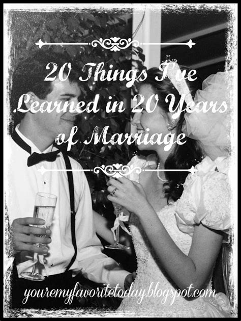 20 Things Ive Learned In 20 Years Of Marriage 20 Years Of Marriage