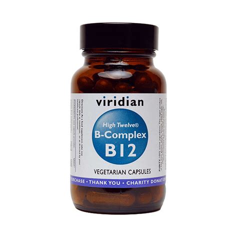 Viridian High Twelve Vitamin B12 With B Complex 90 Veg Capsules