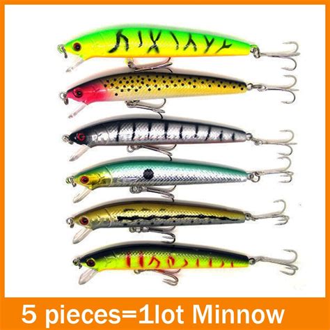 Free Shipping Pieces Lot Mm G Fishing Lures Minnow Crankbait Crank