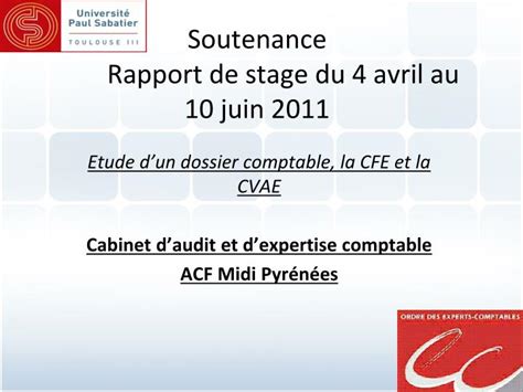 Ppt Soutenance De Rapport De Stage Powerpoint Presentation Free