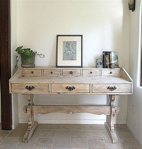 Vintage Desk Rustic Grey Hand Finished With By Neovintageorg Space