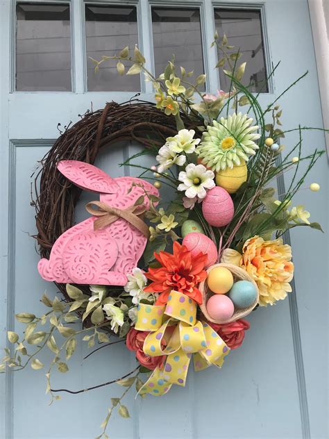 Easter Wreaths Wreaths For Front Door Everyday All Season Grapevine