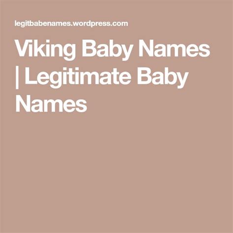 Viking Baby Names