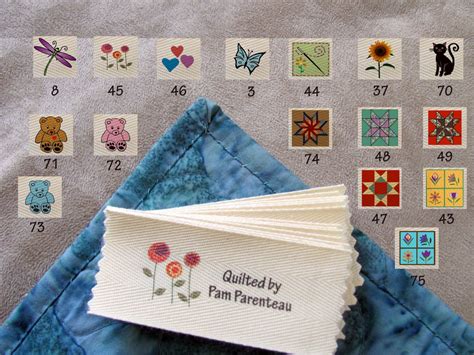 Large Personalized Quilting Labels Large Size 15 X 35 16 Designs To