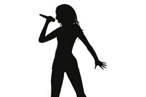 Woman hands gestures silhouettes vector. Person Singing Clipart | Free Images at Clker.com - vector ...