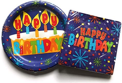 Happy Birthday Plates And Napkins Sets Sets Of Happy Birthday Theme