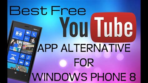With the app, users can listen to. Best Free YouTube App Alternative For Windows Phone 8 ...