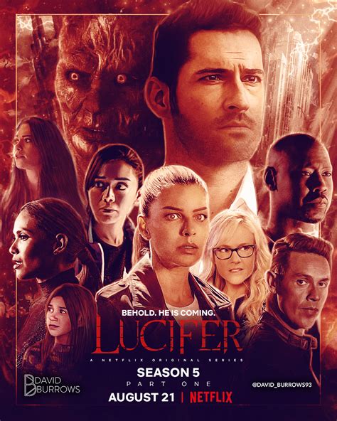 Lucifer Season 5 Netflix Poster Davidburrows93 Posterspy