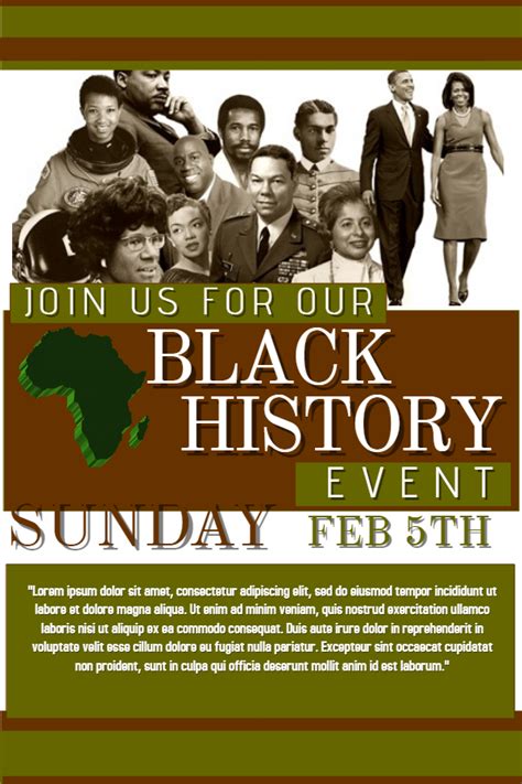 New Poster Templates For Black History Month Design Studio