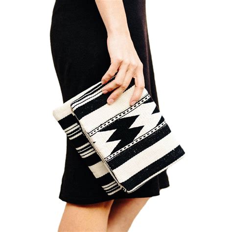 Carmela Clutch Bag By Mercado Global Slate Salt