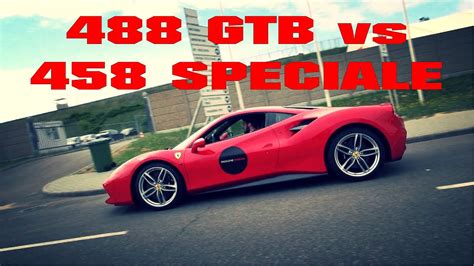Unlike the 488 gtb, the f8's rear end looks nothing like the 458 italia's. Ferrari 488 GTB vs. 458 Speciale on Track - SOUND COMPARISON - YouTube