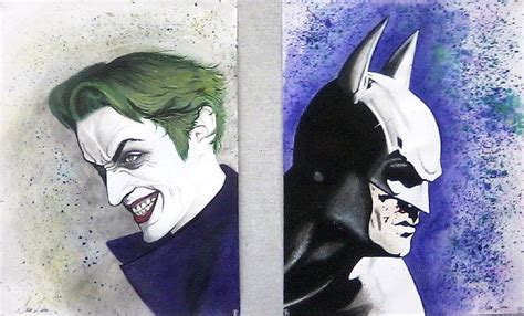 Batman And The Joker A Diptych By A Fragile Smile On Deviantart