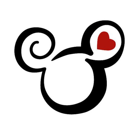 Mickey Mouse Head Silhouette Clipart Free Download On Clipartmag