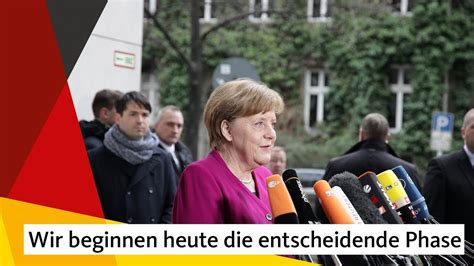 Angela Merkel Wir Beginnen Heute Die Entscheidende Phase Youtube