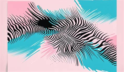 Premium Ai Image Abstract Zebra Stripes Brush Stroke Pattern Trendy