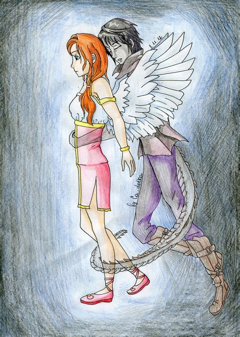Angel And Devil Sketch By Cadetka On Deviantart