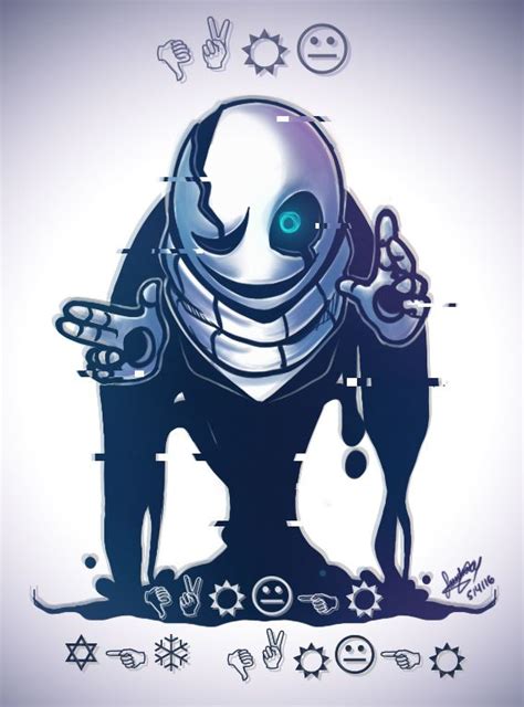 Wd Gaster By Sandragh Undertale Fanart Undertale Undertale Gaster